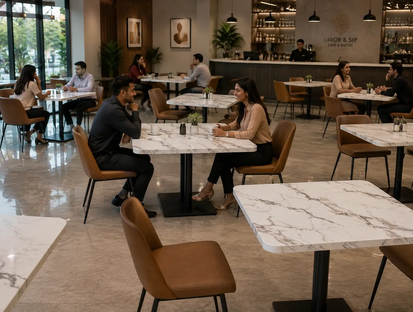 Cafeteria Table Cum Restaurant Table